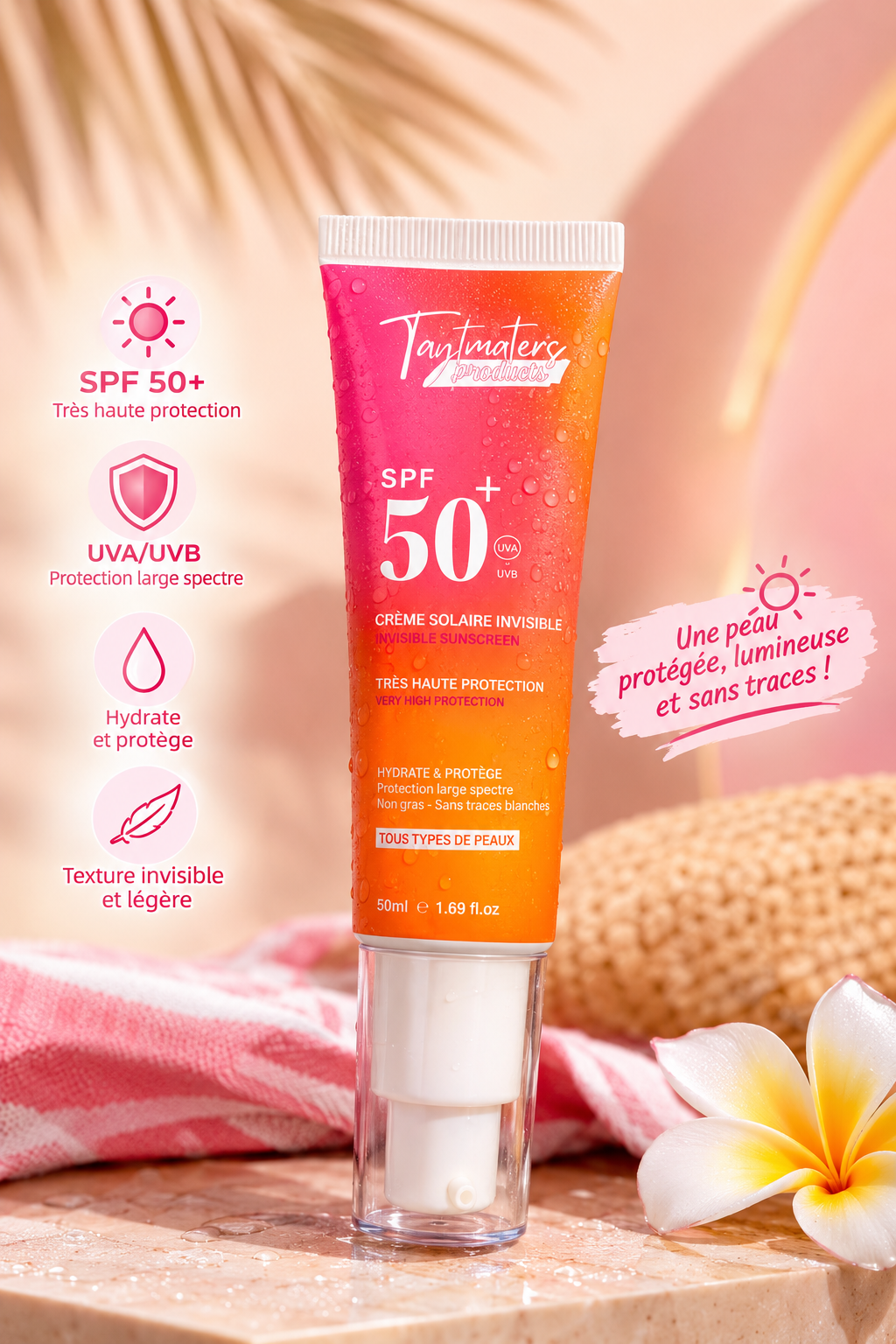 Ecran solaire invisible 50spf