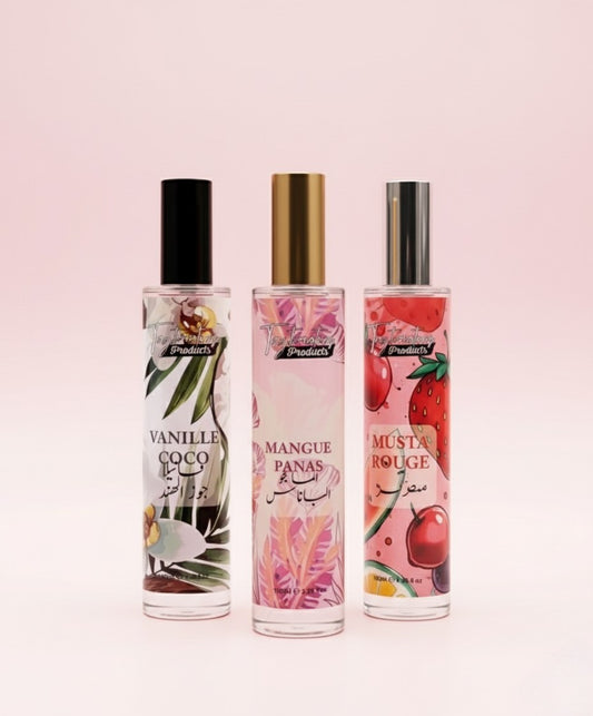 Pack Brume cheveux et corps| مجموعة ثلاث معطرات للشعر و الجسم